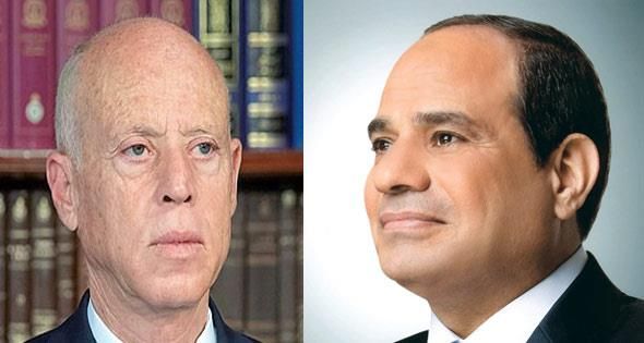 السيسي وسعيد يبحثان تطورات الأوضاع في غزة