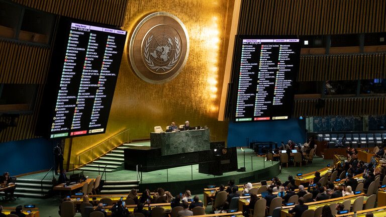 الجمعية العامة للأمم المتحدة تتبنى قرارًا يدعو إسرائيل للانسحاب من الجولان