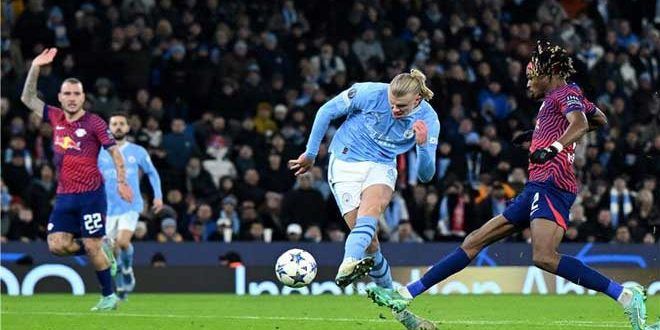مانشستر سيتي يفوز على لايبزيج في دوري الأبطال