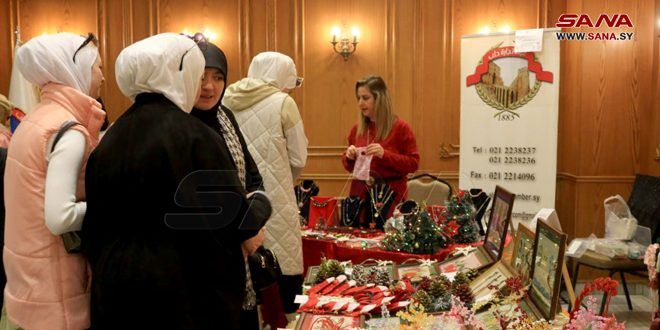افتتاح معرض للمشغولات اليدوية ضمن حملة 16 لمناهضة العنف القائم على النوع الاجتماعي بحلب- فيديو