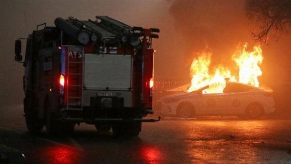 مصرع 13 شخصا بحريق داخل مبني نزل جماعي في كازاخستان