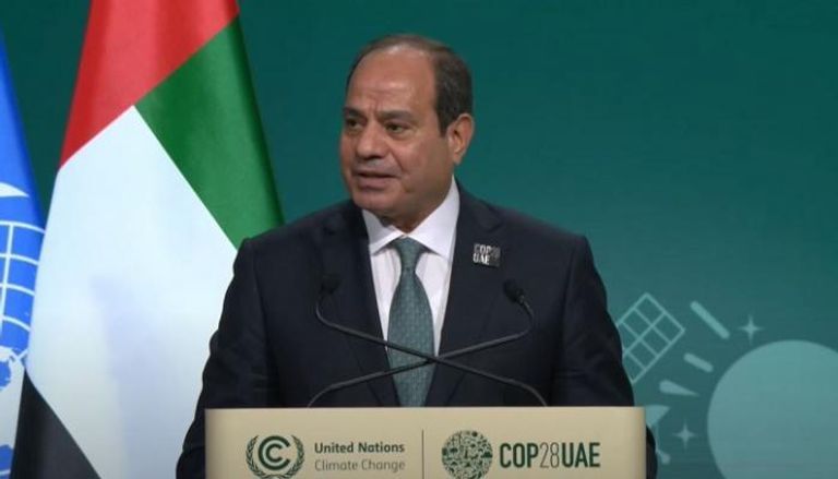 السيسي: ندعو إلى اتخاذ خطة أكثر طموحا في COP28