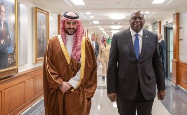 السعودية وأمريكا تبحثان تعزيز العلاقات العسكرية والمستجدات الإقليمية