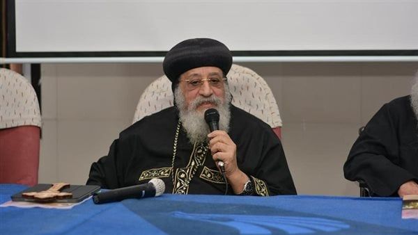 البابا تواضروس يلقي محاضرة في دورة اتبعني لخدام إيبارشية البحيرة