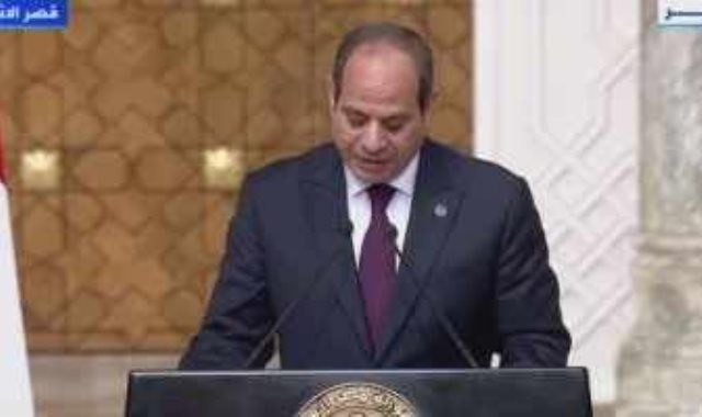 الرئيس السيسى: نعمل على توحيد الإرادة الدولية لإنفاذ وقف فورى لإطلاق النار بغزة