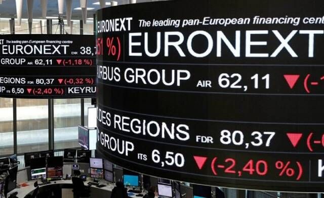 مؤشرات الأسهم الأوروبية ترتفع بنهاية تعاملات الاثنين.. و"داكس" يهبط منفرداً