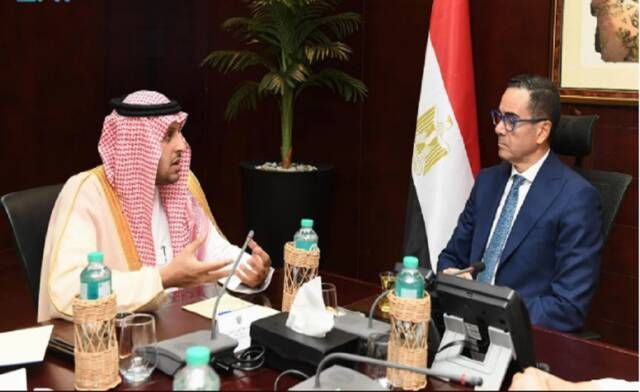 وزير الاستثمار المصري يستقبل وكيل الهيئة العامة للتجارة الخارجية بالمملكة
