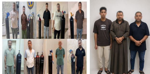بعد حادث انفجار «أسطوانة هيليوم» بأرابيلا بلازا.. ضبط أصحاب مخزنين بدون ترخيص ومصادرة 997 أسطوانة