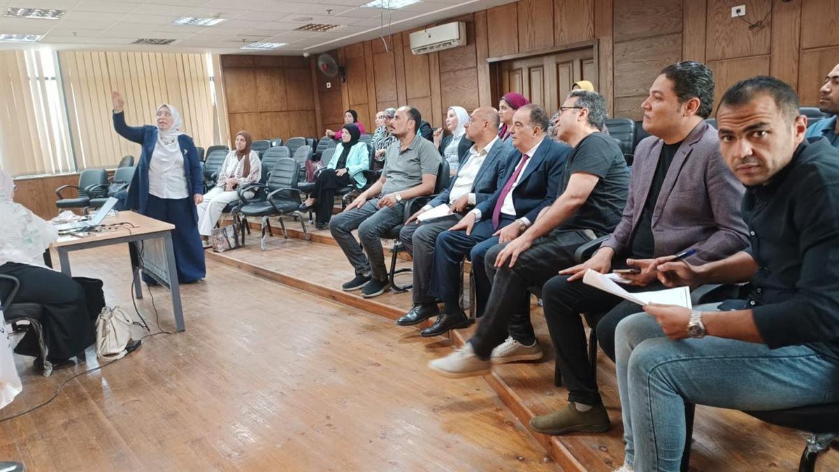 جامعة دمنهور تنظم ورشة عمل بكلية الهندسة لاستيفاء معايير الاعتماد المؤسسي، فيتو