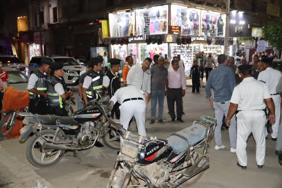 مدير أمن بني سويف يقود حملة مكبرة بالشوارع