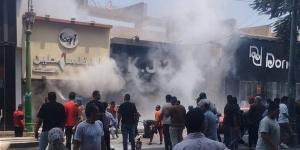 حريق داخل مطعم شهير بشارع طه حسين في المنيا