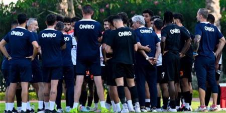 تدريبات بدنية في مران الزمالك استعدادا لمواجهة البنك الأهلي