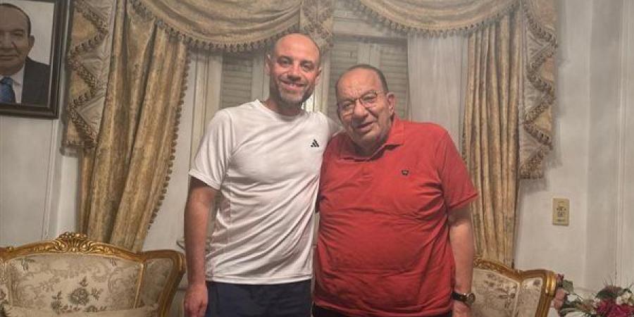 محمد فهيم هداف الذئاب السابق يزور المقاولون العرب ويلتقي المهندس محمد فتحي
