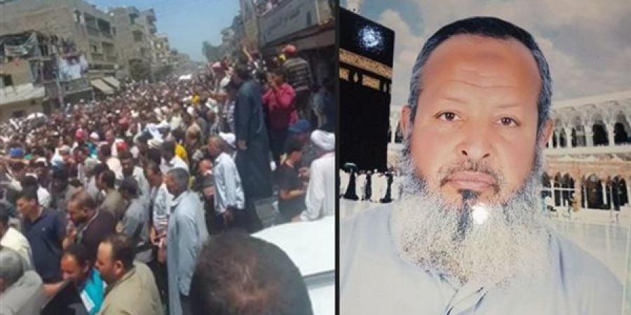 جنازة مهيبة للشيخ أشرف عبد الفضيل ضحية إخوته في بني سويف (صور)