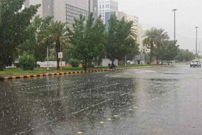 أمطار متوسطة إلى غزيرة على مكة ومحافظاتها حتى الأربعاء