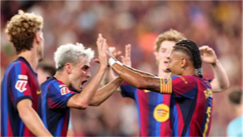 شاهد انطلاق مباراة برشلونة ضد ديبورتيفو ألافيس في الدوري الإسباني بالفيديو الآن