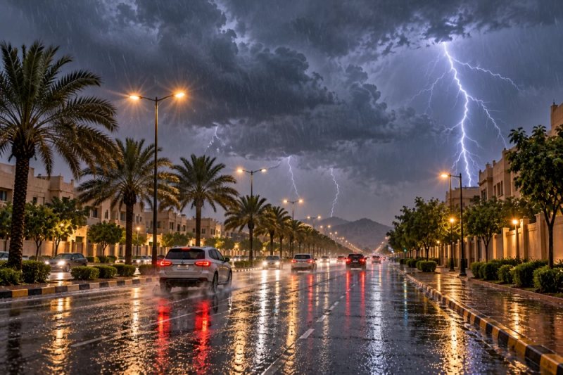 «الأرصاد»: أمطار رعدية غزيرة وسيول متوقعة على 9 مناطق