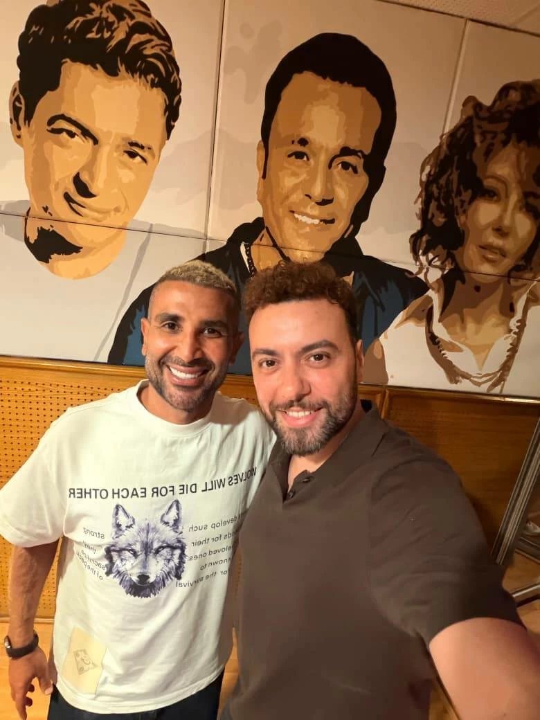 بعد الألبوم الحزين والإلكترو.. مدين يجدد تعاونه مع أحمد سعد في ألبوم الموسيقى العربية بأغنيتين