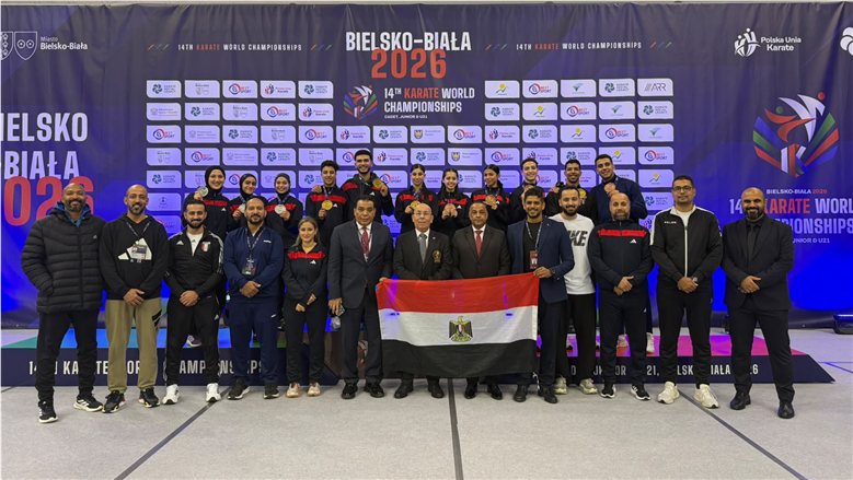 وزير الرياضة يهنئ منتخب الكاراتيه للناشئين والشباب بعد وصافة بطولة العالم بـ11 ميدالية