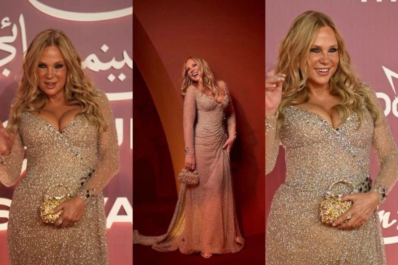 تفاصيل إطلالة شيرين رضا المثيرة للجدل في افتتاح مهرجان الجونة السينمائي (صور)