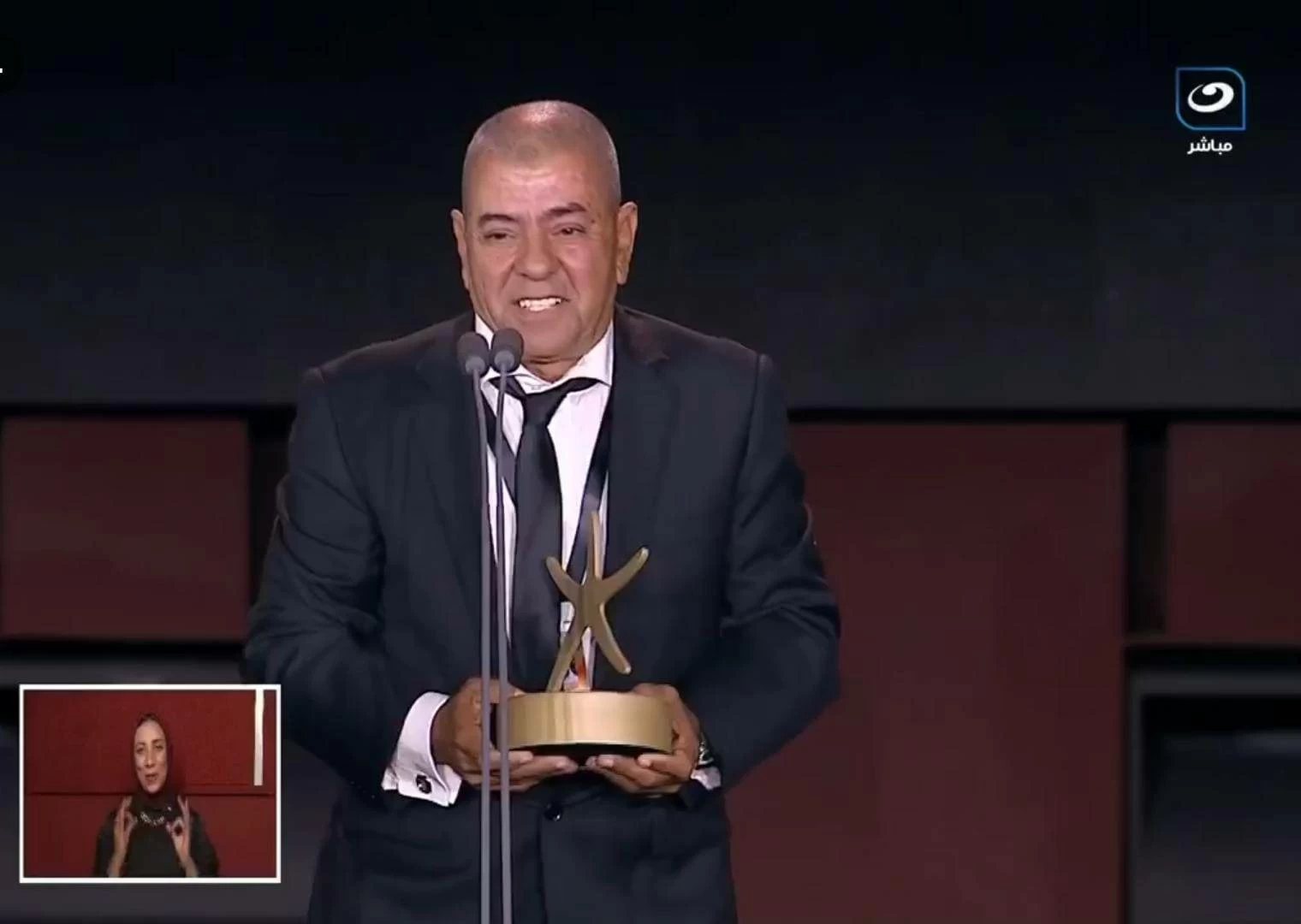 تكريم مدير الإضاءة حسن السيد في افتتاح «الجونة السينمائي»