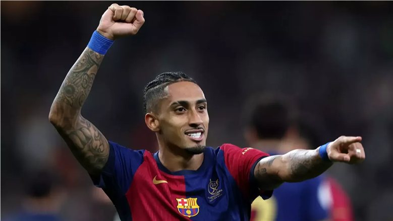 رافينيا يغيب عن برشلونة أمام خيتافي