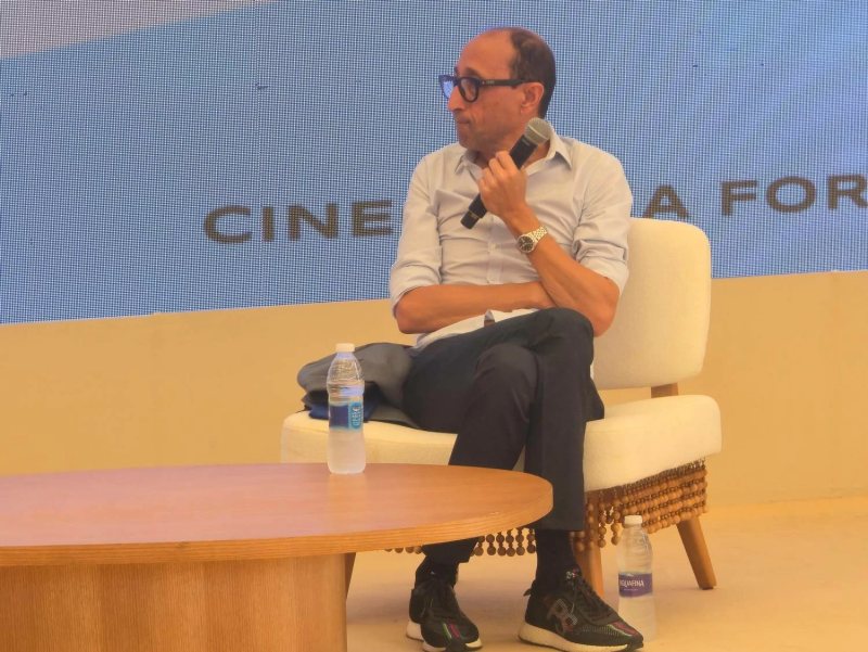 فوزى بنسعيدى فى ماستر كلاس بالجونة: السينما ليست فى الكلمات المكتوبة.. والأفلام بطيئة الإيقاع تطيل العمر